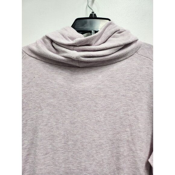 Gap Womens Sweatshirt Size XL Lavender Heather Cowl Neck Long Sleeve Pullover - Picture 8 of 8